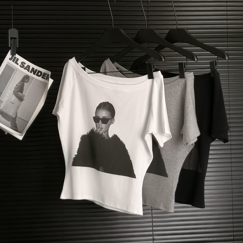 Summer Clothing Trends For Women 2026 - T-shirt tendance été sexy imprimé à