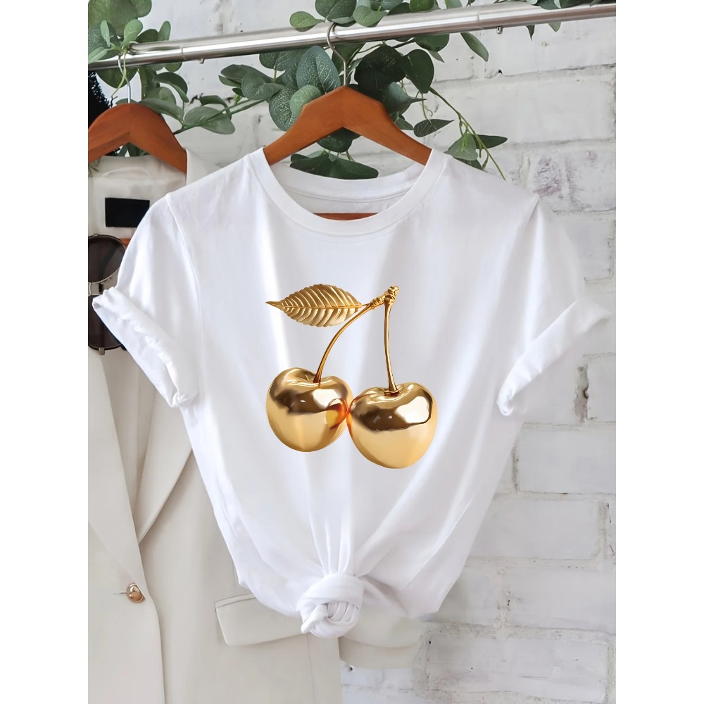 Summer Clothing Aesthetic - T-Shirt d'été décontracté pour femmes, avec