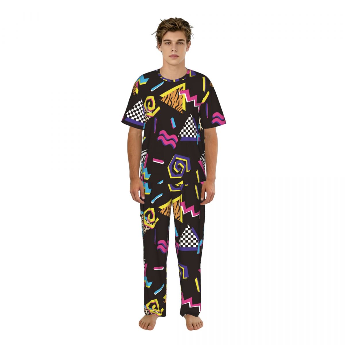 Summer Clothing Styles - Pyjama pour hommes, manches courtes, pantalon