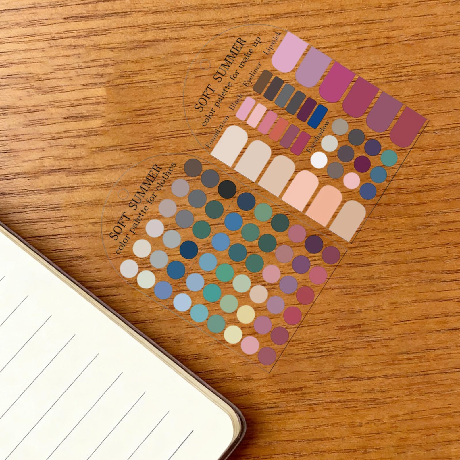 Summer Clothing Palette - 2 cartes de couleurs douces pour