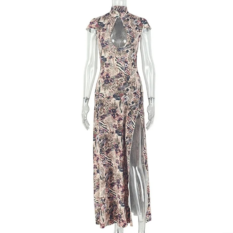 Summer Clothing Trends For Women 2026 - Robe mi-mollet tendance à fente latérale