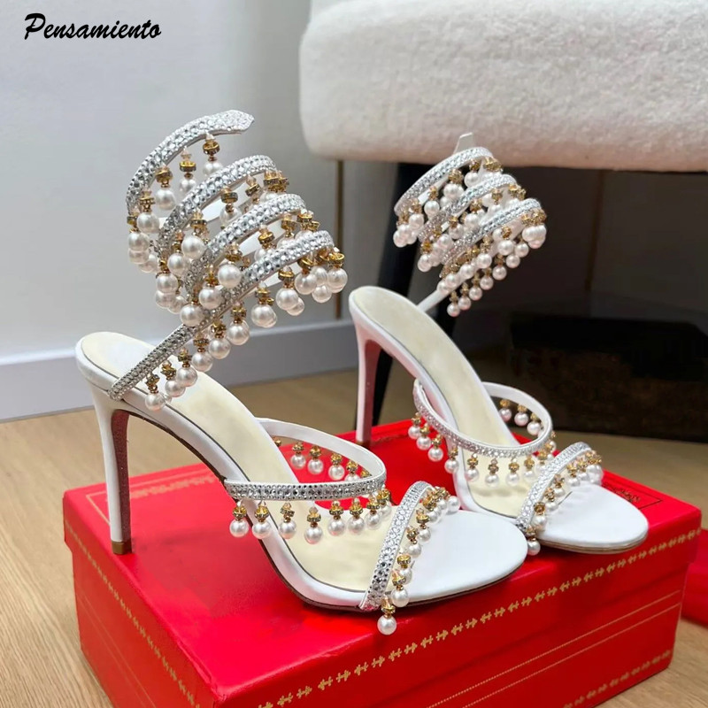 Summer Clothing Collection - Sandales gladiateur de luxe pour femme