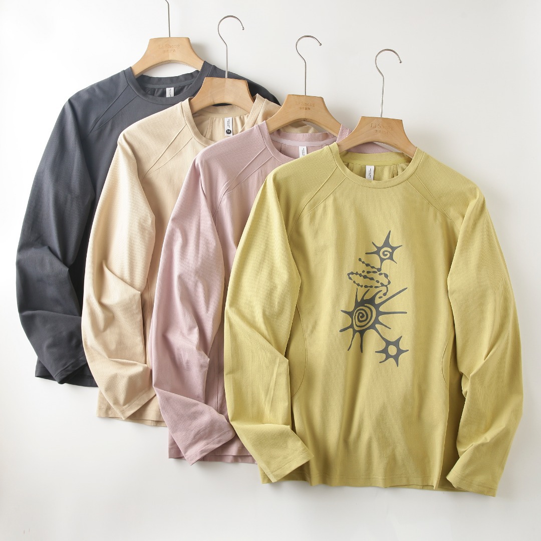 Summer Clothing Types - T-shirt unisexe à manches longues, respirant