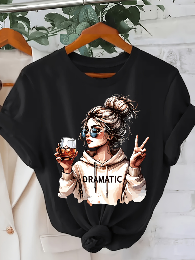 Summer Clothing Trends For Women 2026 - DRAMATIC 1pc T-shirt à manches courtes