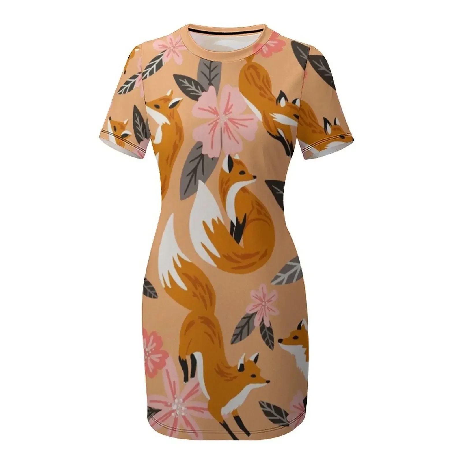 Foxes & Blooms – Robe à manche - Summer Clothing Palette avis et prix
