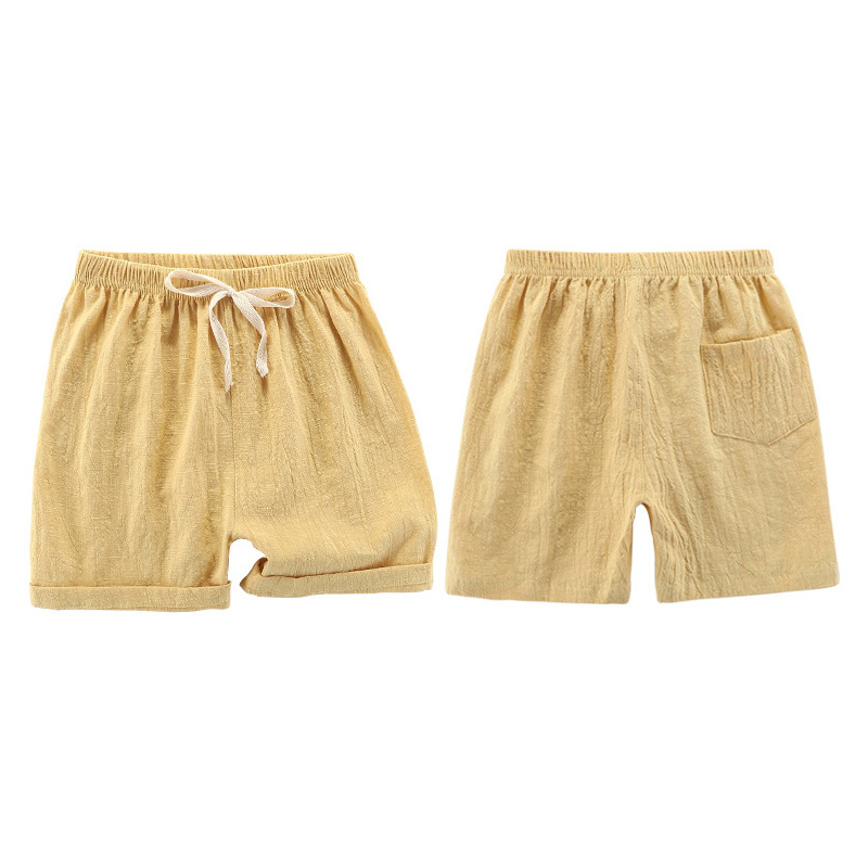 Short coréen en coton et lin p - Summer Clothing Teens avis et prix