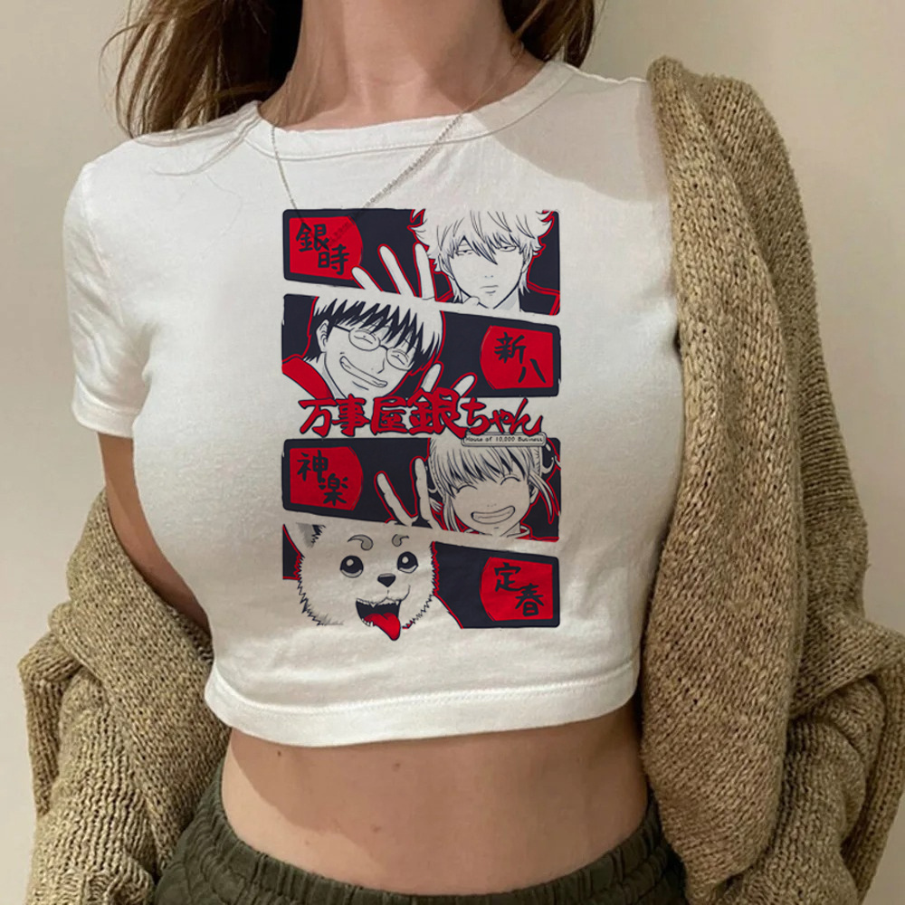 T-shirt court Gintama Samurai  - Summer Clothing Teens avis et prix