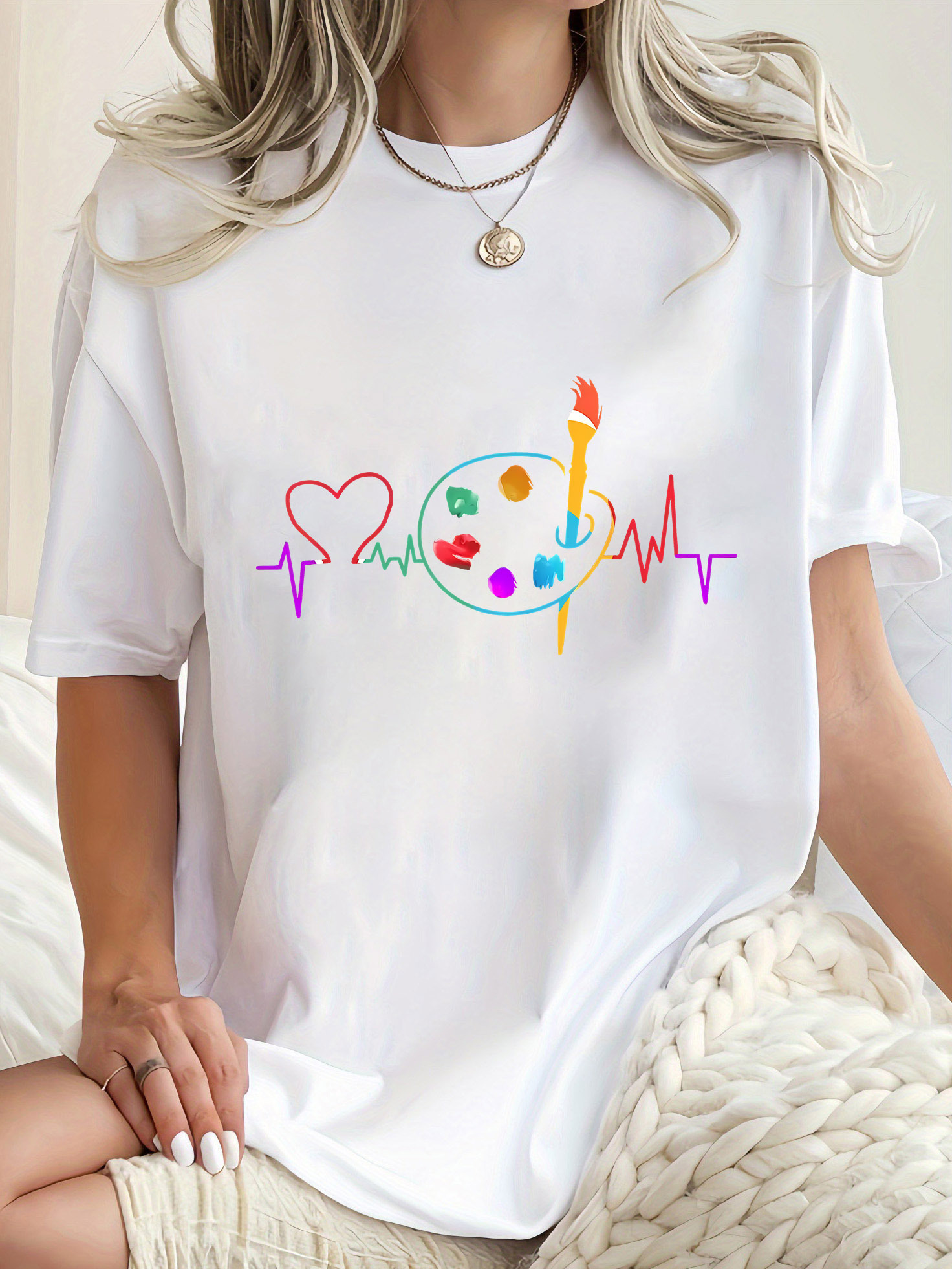 T-shirt décontracté pour femme - Summer Clothing Palette avis et prix