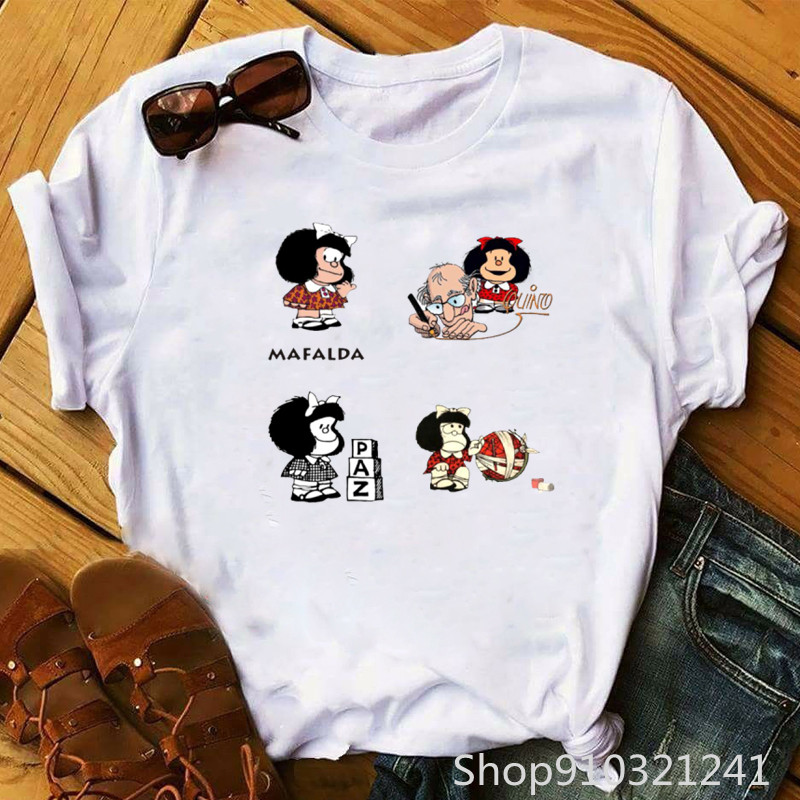 Rock Roll Mafalda t-shirt drôl - Summer Clothing Teens avis et prix