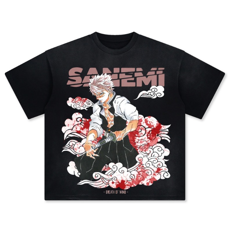 T-shirt Oversize Sanemi Demon  - Summer Clothing Good Quality avis et prix