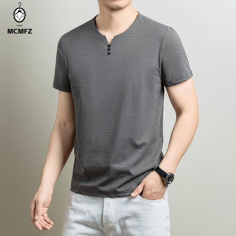 T-shirt Henley basique pour ho - Summer Clothing Types avis et prix