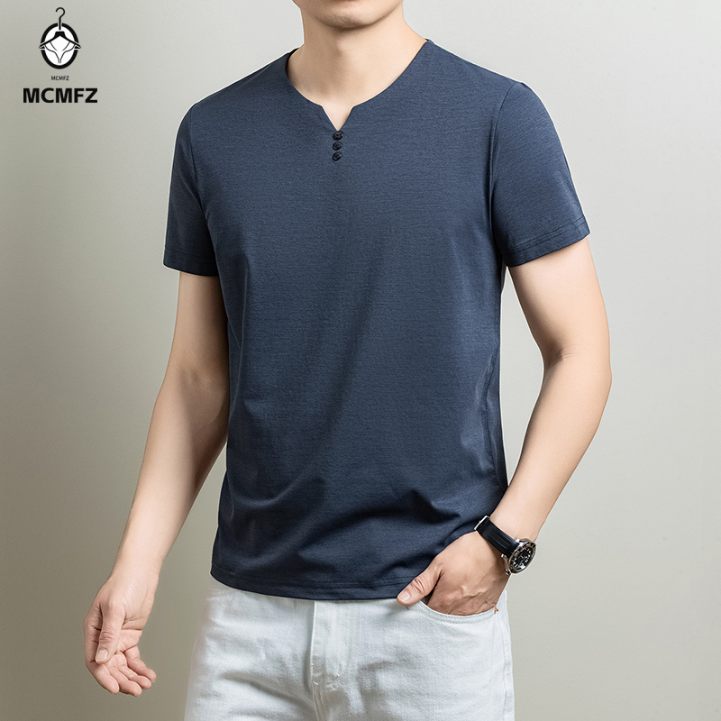 T-shirt Henley basique pour ho - Summer Clothing Types avis et prix