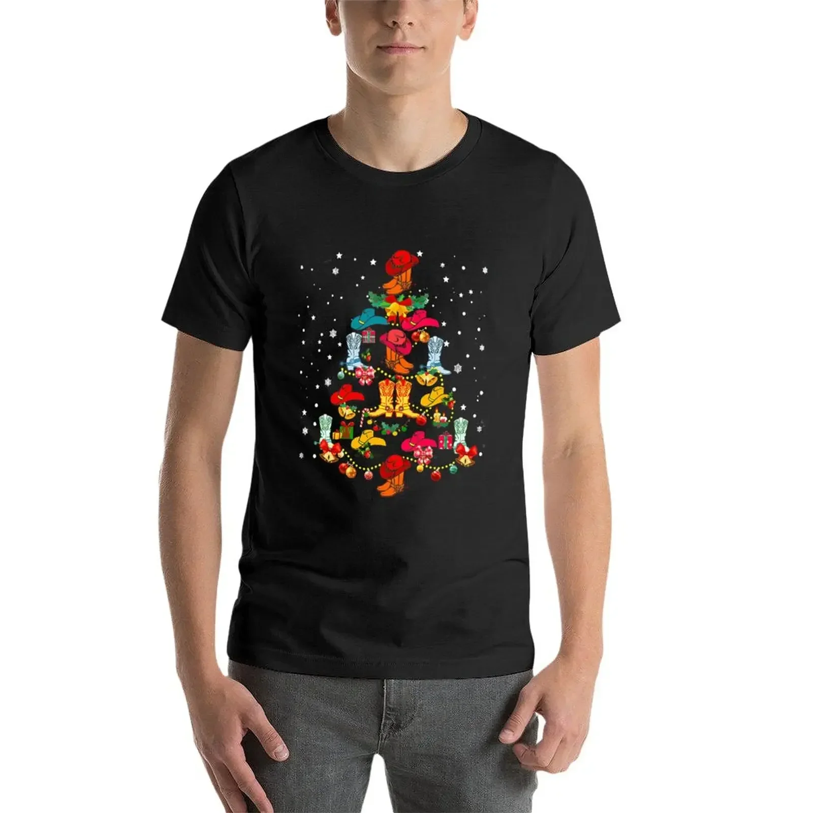 T-shirt Cowboy Boots Christmas - Summer Clothing Aesthetic avis et prix
