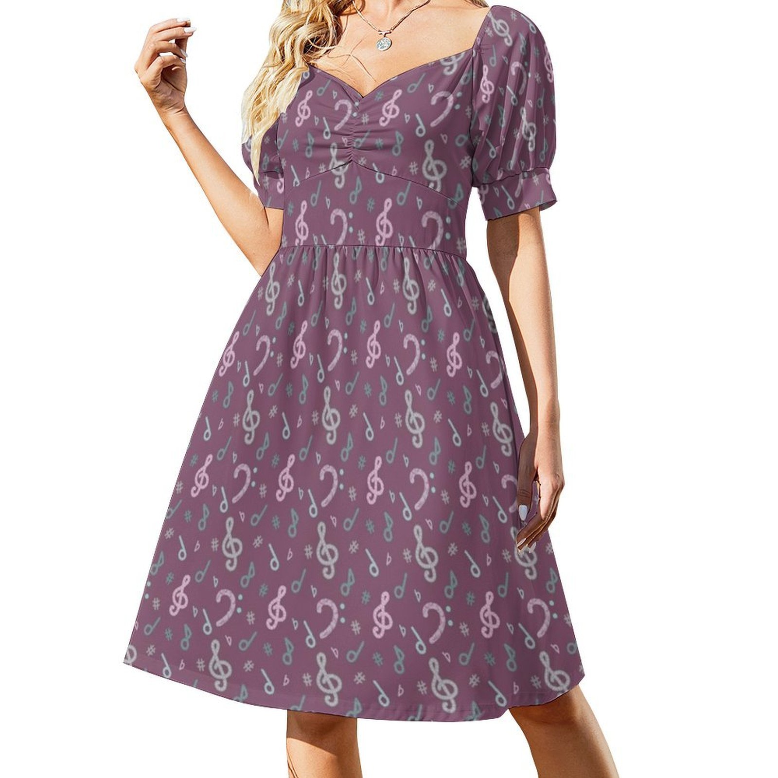 Robe de soirée à motif de musi - Summer Clothing Patterns avis et prix
