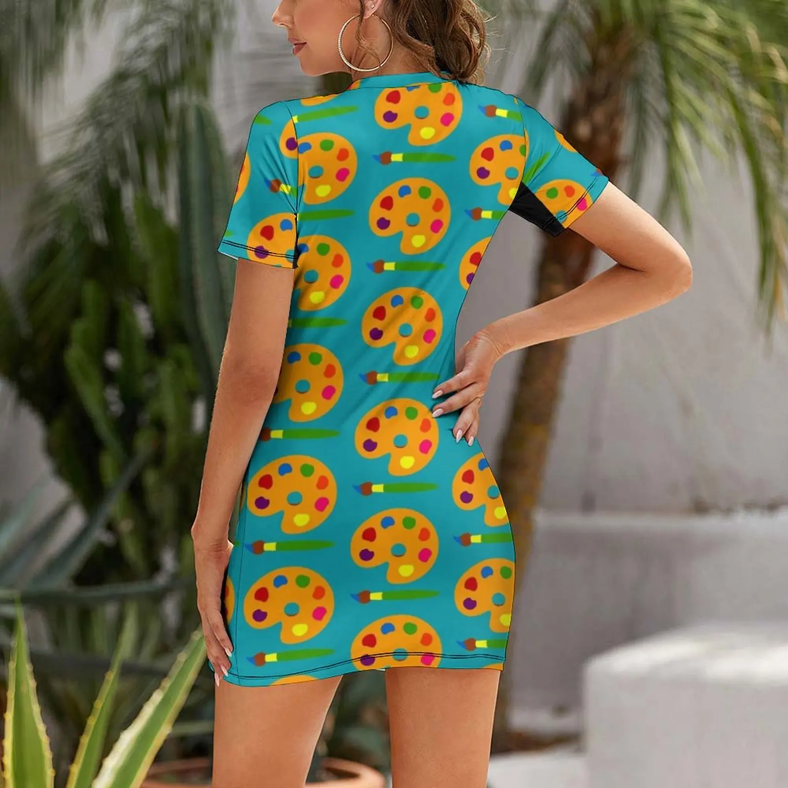 Robe à manches courtes avec pa - Summer Clothing Palette avis et prix